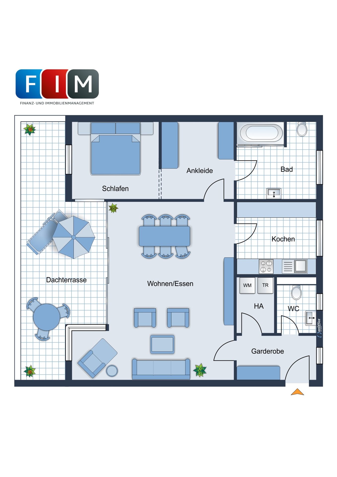 Penthouse zum Kauf 379.000 € 2 Zimmer 87,9 m²<br/>Wohnfläche 3.<br/>Geschoss Melle - Mitte Melle 49324