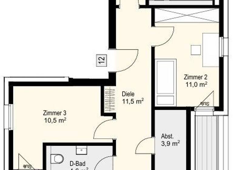 Penthouse zum Kauf 898.000 € 4 Zimmer 122,6 m² 4. Geschoss frei ab sofort Groß Flottbek Hamburg 22607