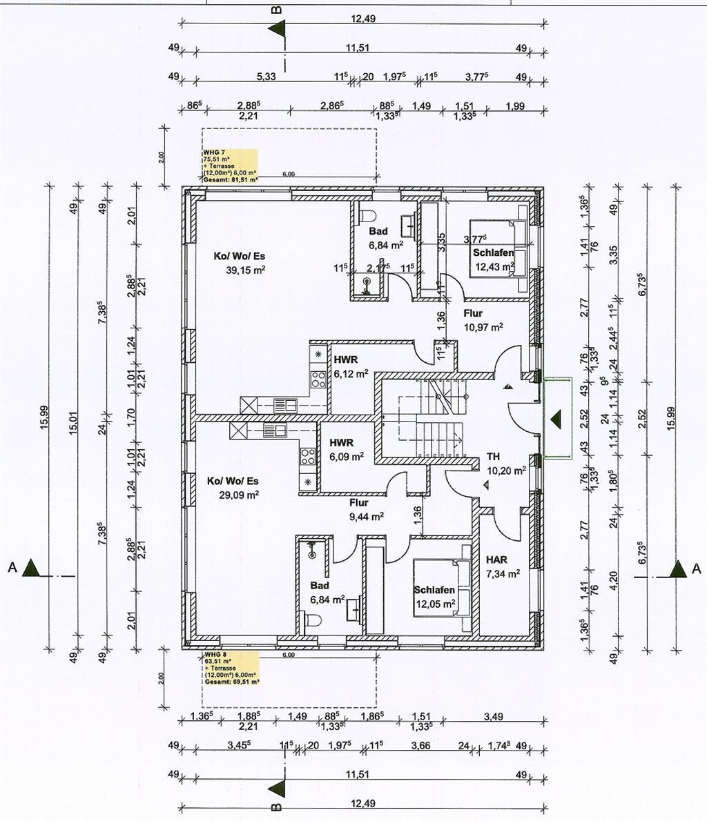 Wohnung zum Kauf 237.790 € 2 Zimmer 60,2 m²<br/>Wohnfläche 2.<br/>Geschoss 01.12.2025<br/>Verfügbarkeit Vor der Eulenkammer Scheeßel Scheeßel 27383