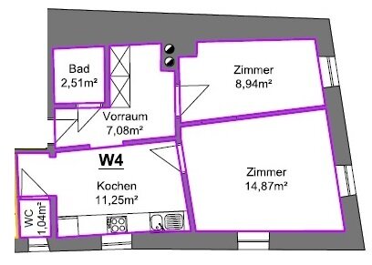 Wohnung zum Kauf 285.000 € 2,5 Zimmer 45,7 m²<br/>Wohnfläche 2.<br/>Geschoss Schmiedtorgasse 4 Hall in Tirol 6060