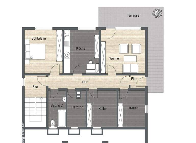 Mehrfamilienhaus zum Kauf 319.000 € 6 Zimmer 165 m² 1.106 m² Grundstück Heinsheim Bad Rappenau-Heinsheim 74906