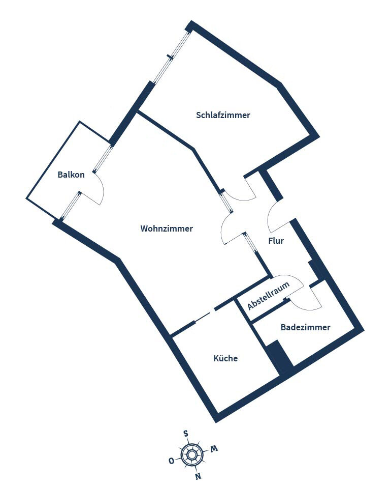 Wohnung zum Kauf 160.000 € 2 Zimmer 54 m²<br/>Wohnfläche 2.<br/>Geschoss Seehausen Leipzig 04356