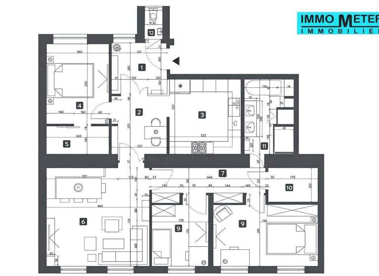 Wohnung zum Kauf 840.000 € 4,5 Zimmer 102 m² 2. Geschoss Währinger Straße Wien,Währing 1180