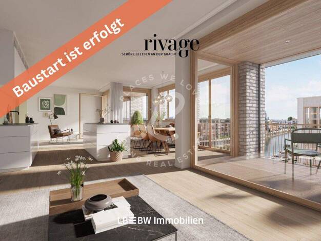 Wohnung zum Kauf - Neubau provisionsfrei 489.000 € 2 Zimmer 55,2 m² 2. Geschoss An den Grachten Neustadt Mainz 55120