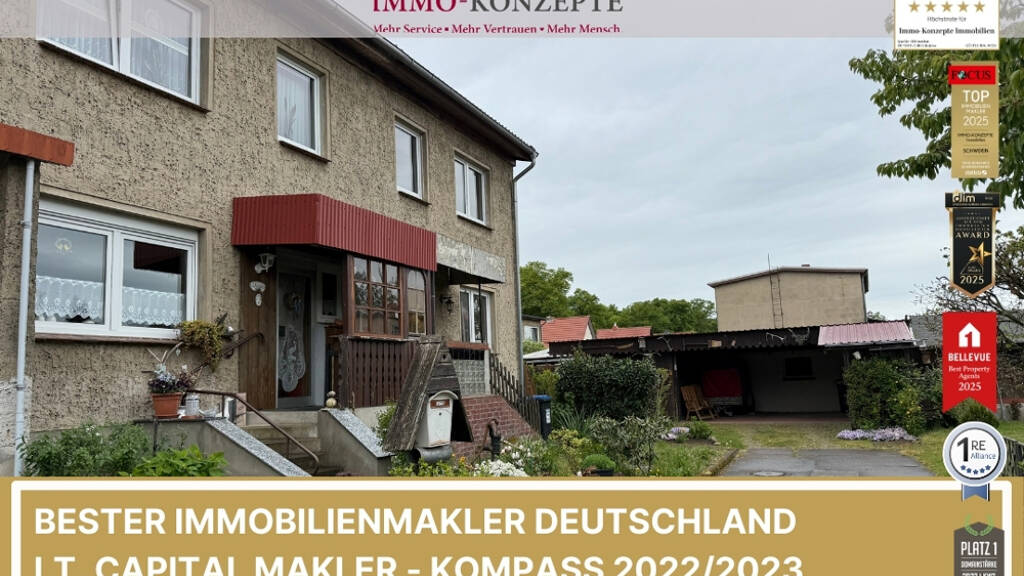 Reihenmittelhaus zum Kauf 135.000 € 3 Zimmer 110 m² 273 m² Grundstück Lübtheen 19249