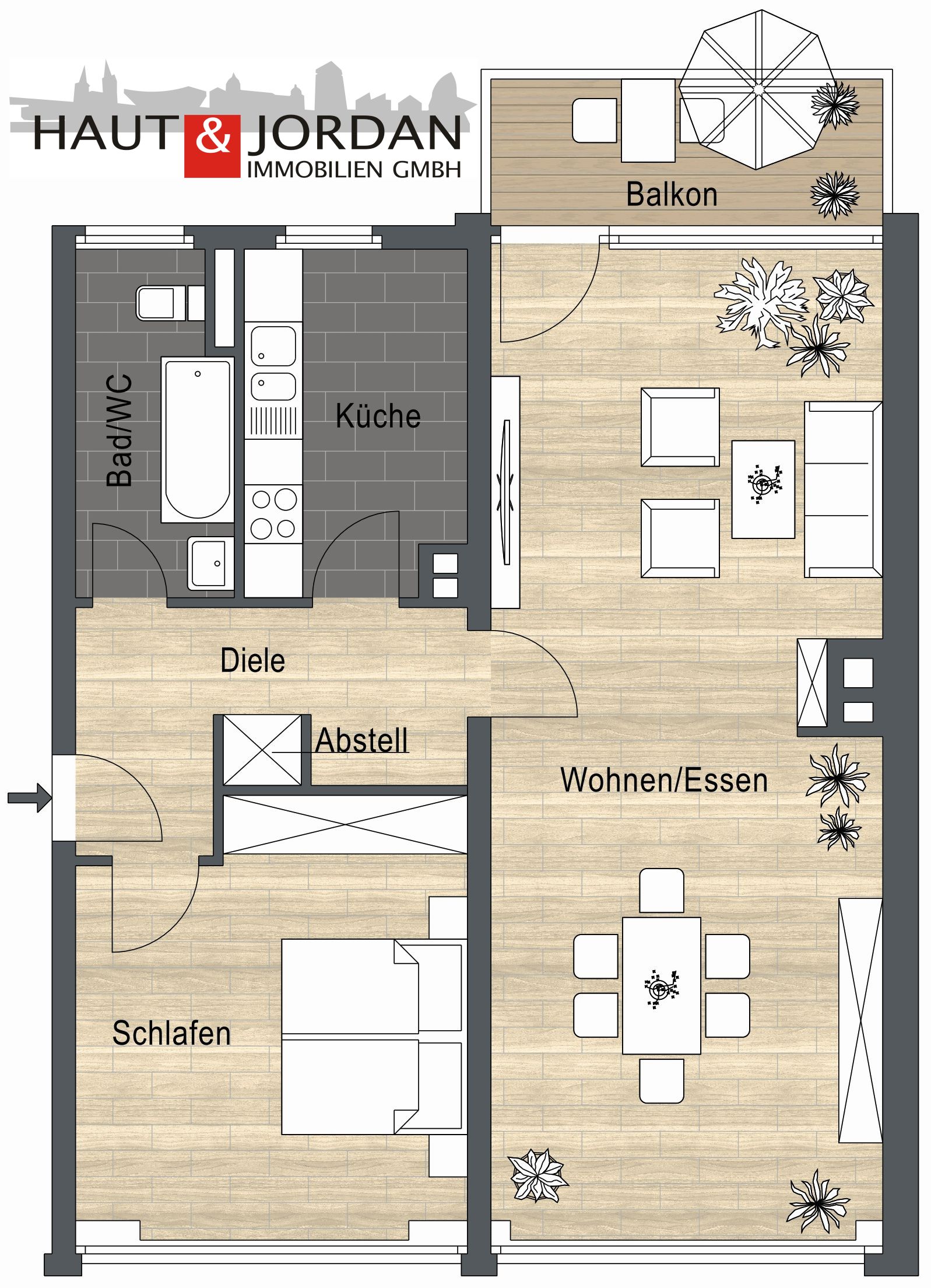 Wohnung zum Kauf 209.000 € 2 Zimmer 77,4 m²<br/>Wohnfläche 1.<br/>Geschoss Ronsdorf - Mitte / Nord Wuppertal 42369