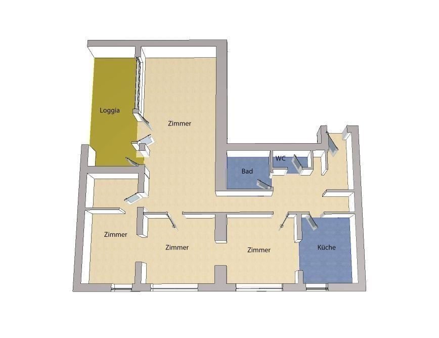 Wohnung zum Kauf 479.000 € 4 Zimmer 105 m²<br/>Wohnfläche ab sofort<br/>Verfügbarkeit Westend Berlin 14055