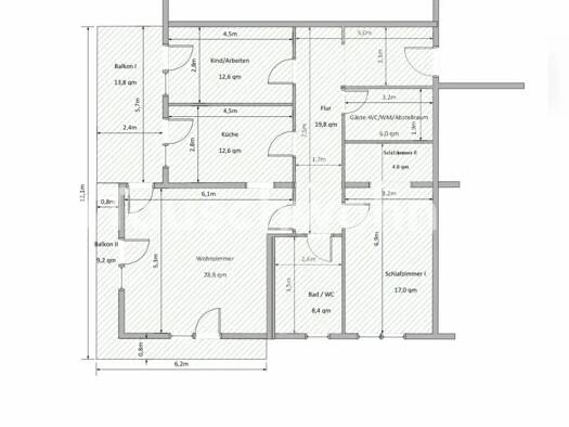 Wohnung zur Miete Tauschwohnung 1.350 € 3,5 Zimmer 115 m² Südvorstadt-Ost Ortsamtsbereich Plauen 01069