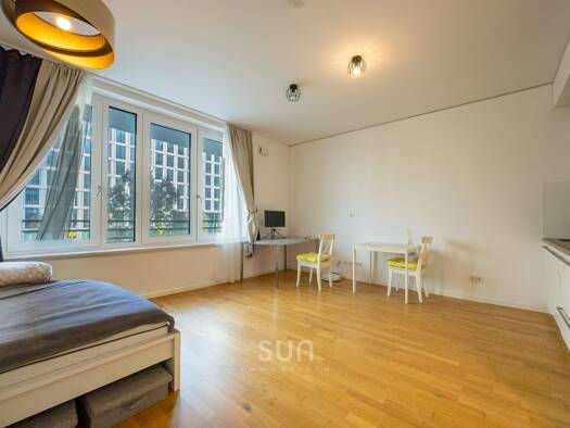 Studio zur Miete 990 € 1 Zimmer 39 m² Geschoss 1/7 frei ab sofort Europa-Allee 103 Gallus Frankfurt am Main 60486