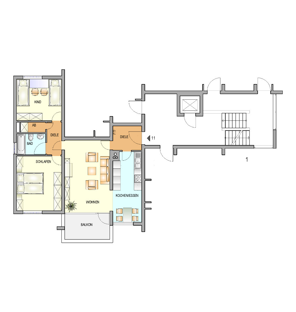 Wohnung zur Miete 550 € 3 Zimmer 73 m²<br/>Wohnfläche 2.<br/>Geschoss 01.05.2025<br/>Verfügbarkeit Artur-Sommer-Straße 1 Hasenberg Remscheid 42897