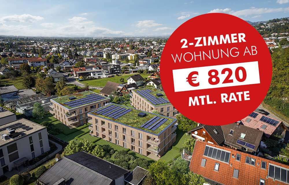 Wohnung zum Kauf provisionsfrei 330.000 € 2 Zimmer 45,6 m²<br/>Wohnfläche EG<br/>Geschoss Mähdergasse 1 Dornbirn 6850