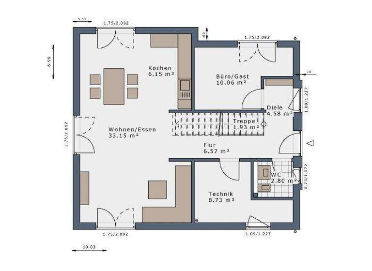 Einfamilienhaus zum Kauf provisionsfrei 456.668 € 5 Zimmer 140 m² 490 m² Grundstück Sanitz 18190