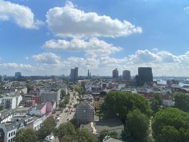 Wohnung zur Miete 1.590 € 3 Zimmer 85 m² 17. Geschoss frei ab sofort Reeperbahn 157 St. Pauli Hamburg 20359