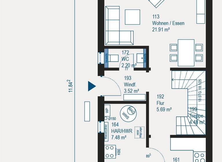 Doppelhaushälfte zum Kauf 508.272 € 3 Zimmer 112,6 m² 370 m² Grundstück Hüchelhoven Bergheim 50129