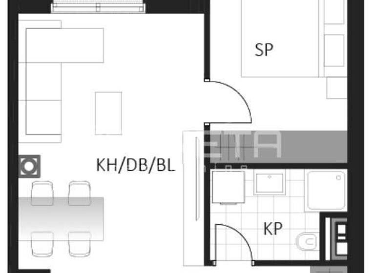 Wohnung zum Kauf 161.980 € 2 Zimmer 46 m² 2. Geschoss Delnice