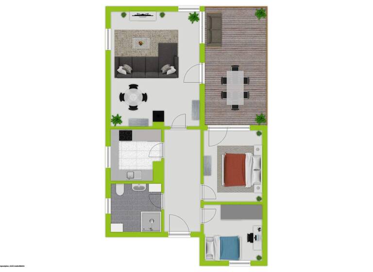 Terrassenwohnung zur Miete 1.190 € 3 Zimmer 90,9 m² 1. Geschoss Hochstraße 17A Haidenhof-Süd Passau 94032