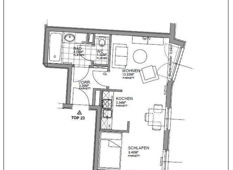 Studio zur Miete 554 € 1 Zimmer 34,5 m² 4. Geschoss Rennweg 57 Wien 1030