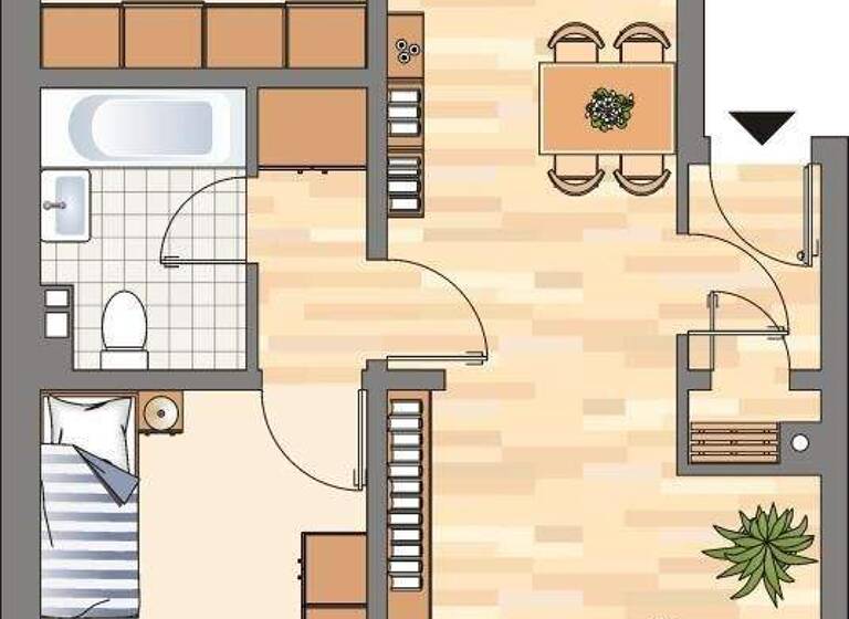 Wohnung zur Miete 669 € 3 Zimmer 71,2 m² 1. Geschoss frei ab 08.05.2026 Hooger Weg 4d Weiche Flensburg 24941