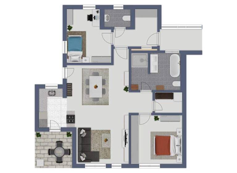 Wohnung zum Kauf 345.000 € 3 Zimmer 99 m² EG Windsbach 91575