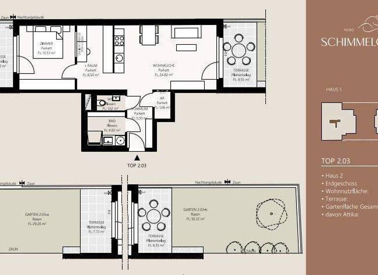 Wohnung zum Kauf - Erstbezug provisionsfrei 517.000 € 2 Zimmer 59,6 m² EG Wien 1030