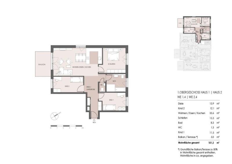 Wohnung zum Kauf 498.000 € 4 Zimmer 101 m²<br/>Wohnfläche Dudenhofen Rodgau 63110