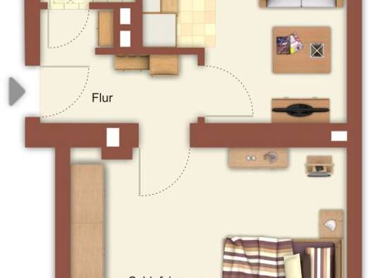 Studio zur Miete 389 € 1 Zimmer 41 m² EG frei ab 07.08.2026 Pescher Straße 226 Pesch Ost 41065