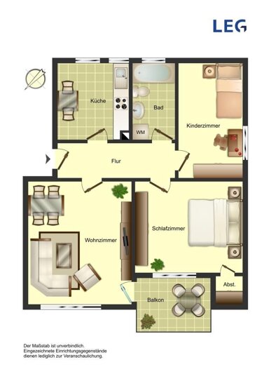 Wohnung zur Miete 509 € 3,5 Zimmer 68 m² 1. Geschoss frei ab 01.12.2024 Berliner Straße 31 Weddinghofen Bergkamen 59192