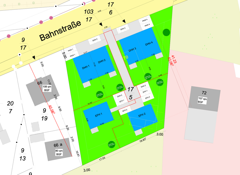 Doppelhaushälfte zum Kauf - Erstbezug 367.000 € 4 Zimmer 135 m² 338 m² Grundstück Bahnstraße 70 Quickborn 25451