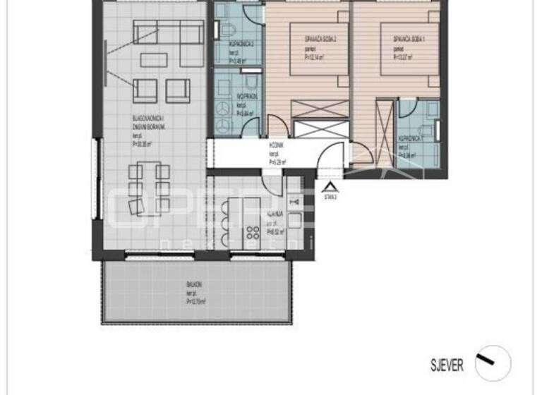 Wohnung zum Kauf 580.000 € 3 Zimmer 107 m² 2. Geschoss Okrug