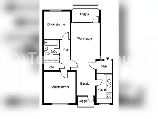 Wohnung zur Miete Tauschwohnung 440 € 2,5 Zimmer 71 m² Otterndorf Hamburg 22115