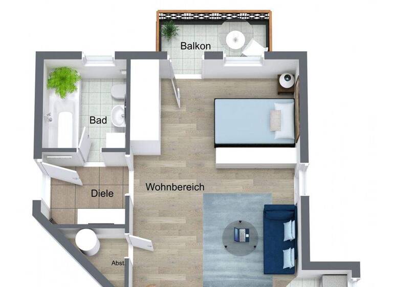 Studio zum Kauf 129.000 € 1 Zimmer 38 m² Leiberstung Sinzheim 76547