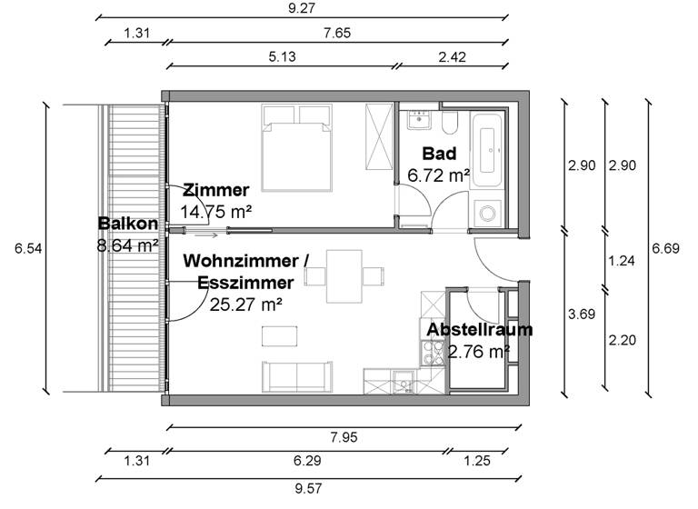 Wohnung zur Miete 1.500 € 2 Zimmer 53,7 m² 2. Geschoss frei ab 01.05.2026 Zimmerstraße 96 Kreuzberg Berlin 10117