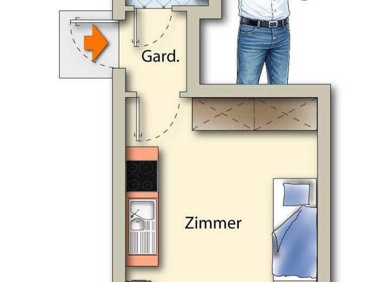 Studio zum Kauf 85.000 € 1 Zimmer 25 m² Vechta Vechta / Füchtel 49377
