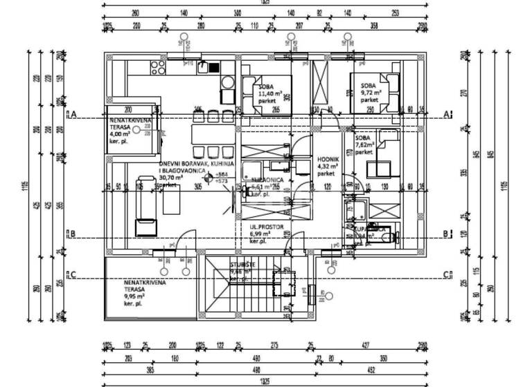 Wohnung zum Kauf 250.000 € 3 Zimmer 94,1 m² Vrsi, Zukve 23232