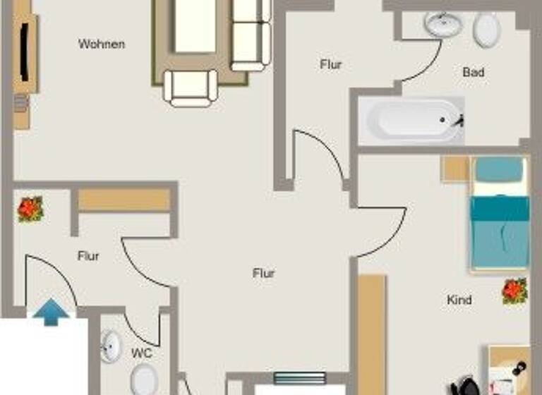 Wohnung zur Miete nur mit Wohnberechtigungsschein 465 € 3,5 Zimmer 79,7 m² EG August-Schmidt-Straße 67 Westerholt Herten 45701