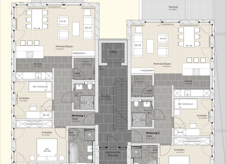 Wohnung zum Kauf 768.097 € 3 Zimmer 91,4 m²<br/>Wohnfläche EG<br/>Geschoss Dünenstr. 19 Binz Binz 18609