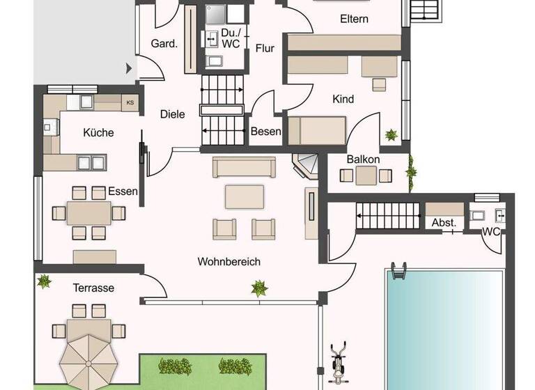 Bungalow zum Kauf 398.500 € 6 Zimmer 150 m² 714 m² Grundstück Stade 21682