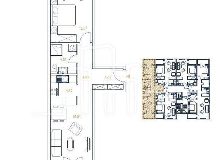 Wohnung zum Kauf 2 Zimmer 5. Geschoss Pale 71423