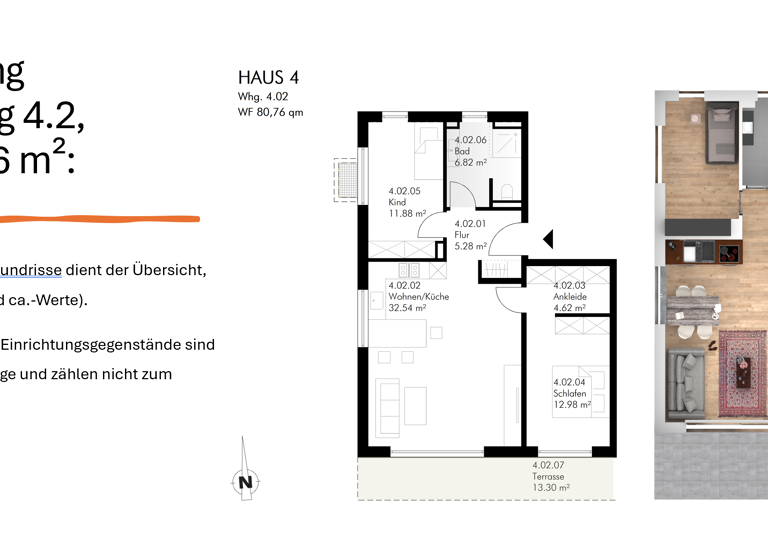 Wohnung zum Kauf provisionsfrei als Kapitalanlage geeignet 385.000 € 3 Zimmer 80,8 m²<br/>Wohnfläche Danziger Straße 3 Stockenhut Weiden in der Oberpfalz 92637