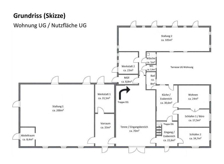 Haus zum Kauf provisionsfrei 429.000 € 6 Zimmer 268,4 m² 3.368 m² Grundstück Luhnstedt 24816