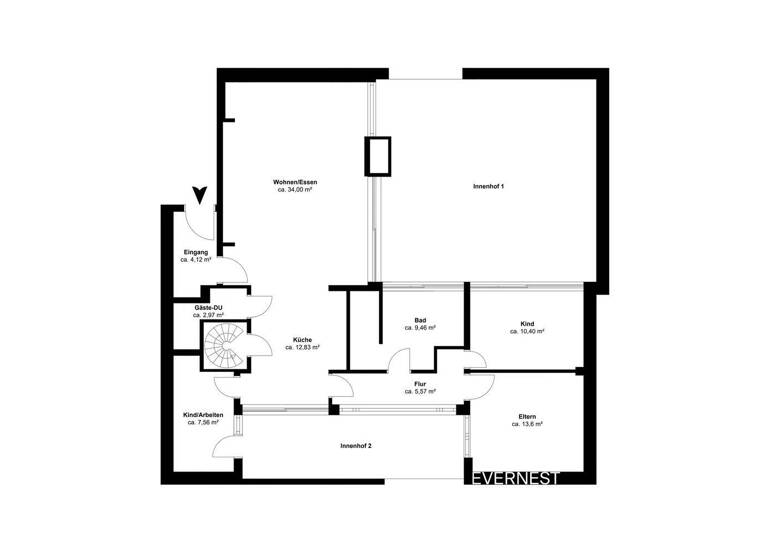 Bungalow zum Kauf 899.000 € 4 Zimmer 137 m² 237 m² Grundstück Ost Ratingen 40882