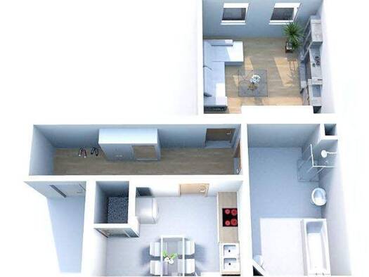 Wohnung zur Miete 250 € 1 Zimmer 49,9 m² 4. Geschoss frei ab sofort Johannes-R.-Becher-Straße 5 Leisnig Leisnig 04703