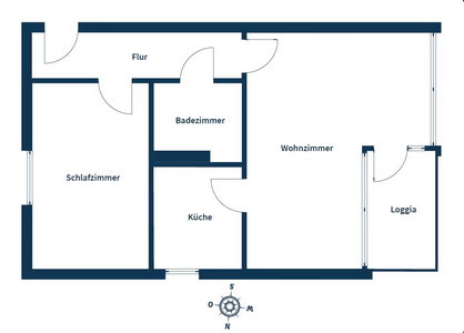 Wohnung zur Miete 600 € 2 Zimmer 45 m²<br/>Wohnfläche Händelstraße Hohenstein Wolfsburg 38440