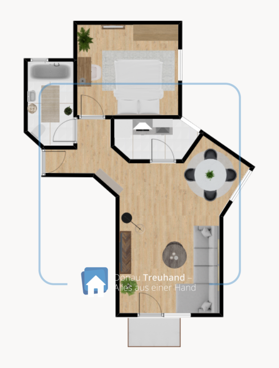 Wohnung zum Kauf 185.000 € 2 Zimmer 59 m²<br/>Wohnfläche 1.<br/>Geschoss Sechzehnerstr. Haidenhof Süd Passau 94032