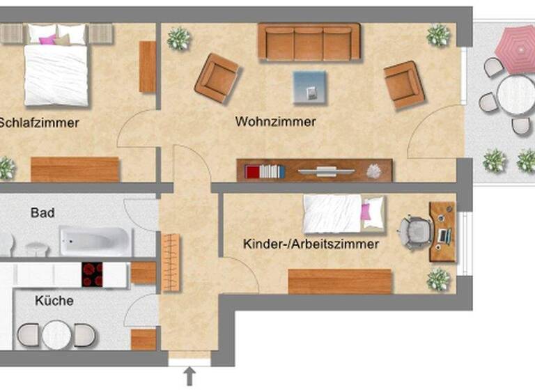 Wohnung zum Kauf 86.500 € 3 Zimmer 60 m² 2. Geschoss Böhlen Neukieritzsch 04564
