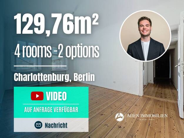 Wohnung zum Kauf 519.900 € 4 Zimmer 129,8 m² 4. Geschoss Joachim-Friedrich-Straße 9 Halensee Berlin 10711
