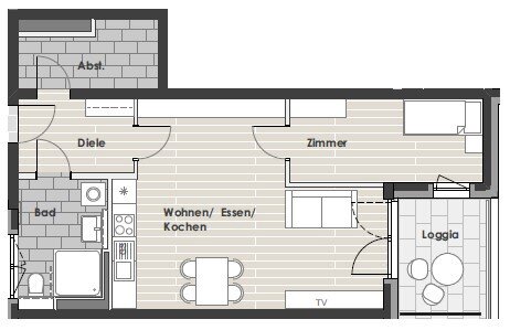 Wohnung zur Miete 909 € 1 Zimmer 59,8 m²<br/>Wohnfläche 4.<br/>Geschoss 01.01.2025<br/>Verfügbarkeit Von-Hünefeld-Straße 20+22 Stadtmitte Neu-Ulm 89231