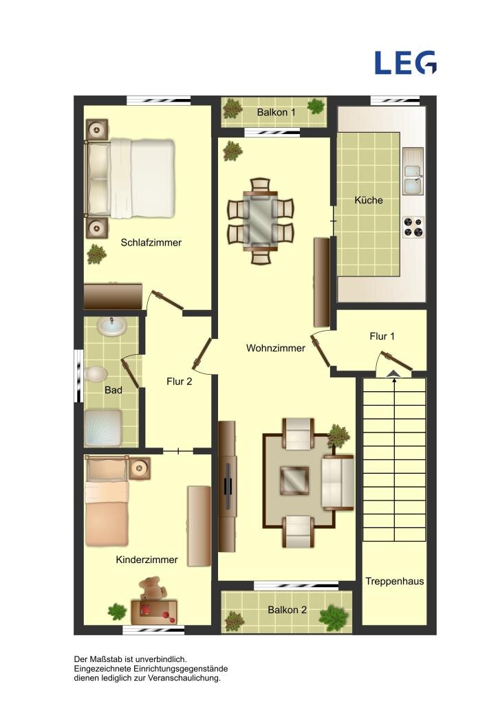 Wohnung zur Miete 709 € 3 Zimmer 74 m²<br/>Wohnfläche 2.<br/>Geschoss Henri-Dunant-Straße 3 Kannenhof - Meigen Solingen 42651