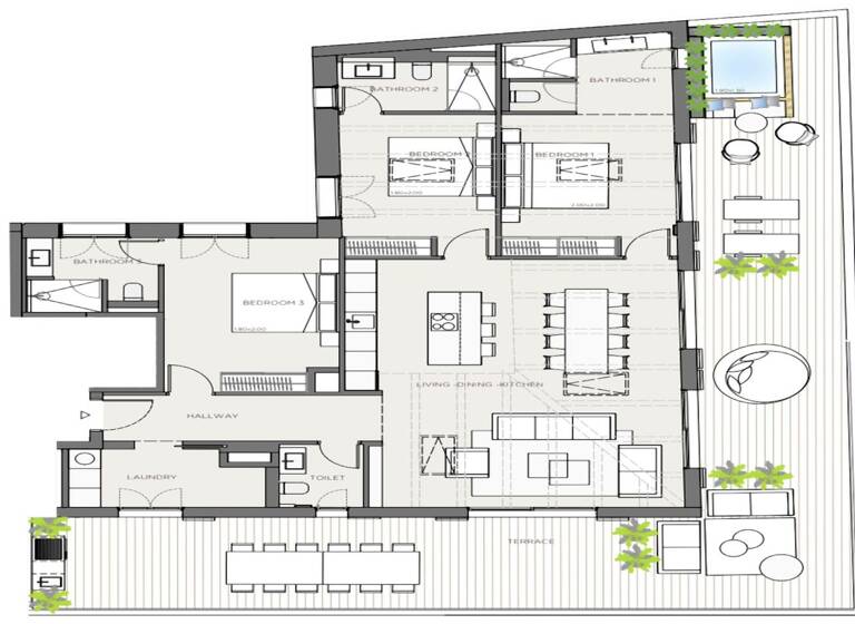 Penthouse zum Kauf 4.750.000 € 4 Zimmer 237,1 m² 4. Geschoss Palma De Mallorca 07014