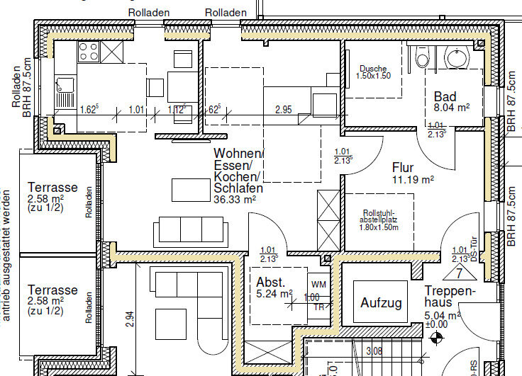 Wohnung zur Miete 760 € 1 Zimmer 63,4 m²<br/>Wohnfläche EG<br/>Geschoss Westerstede Westerstede 26655